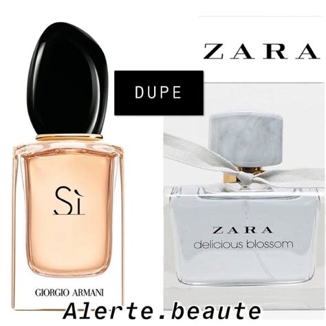 zara perfume dupes armani si